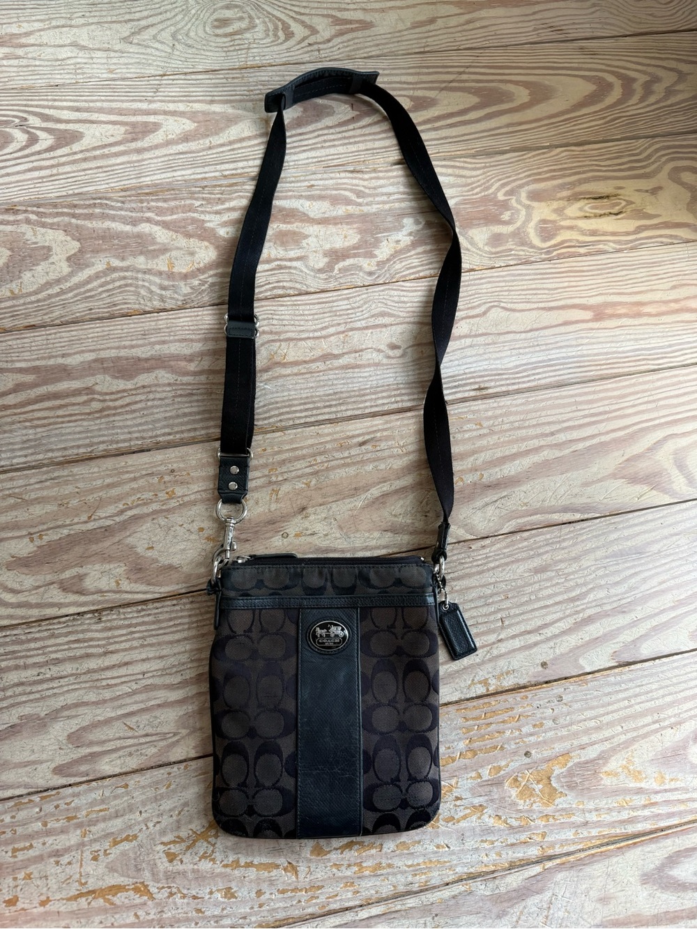 Coach Signature Crossbody Bag - fair condition